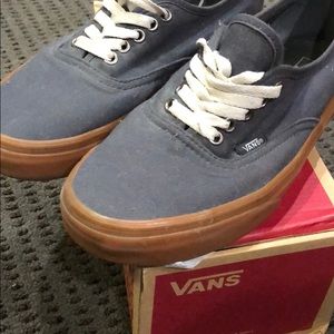 Navy blue vans.